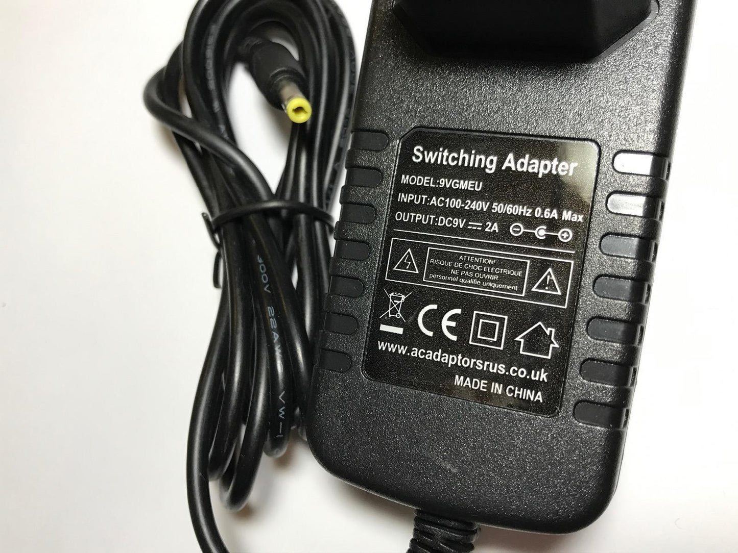 LG DP271 Portable DVD Player 9V DPAC1T Adaptor Charger 2 Pin EU Plug European