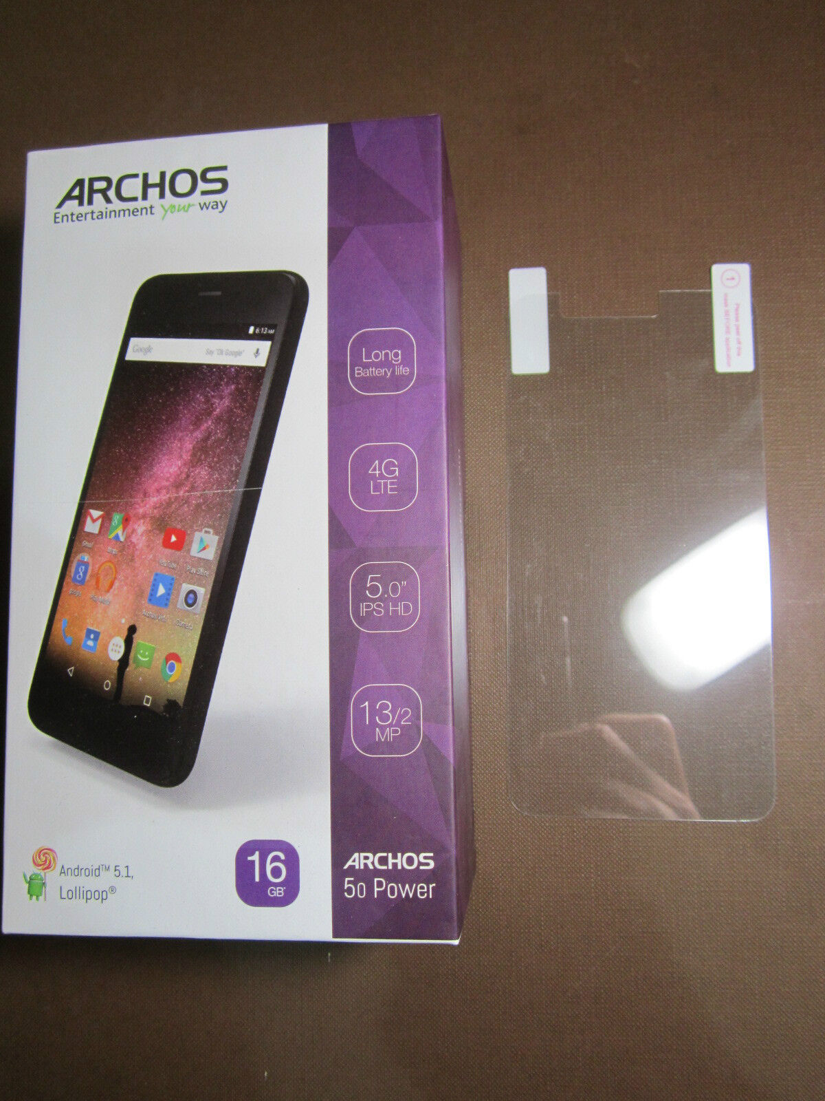 Genuine Archos Screen Protector Guard Protection for 5o Power 16GB 50