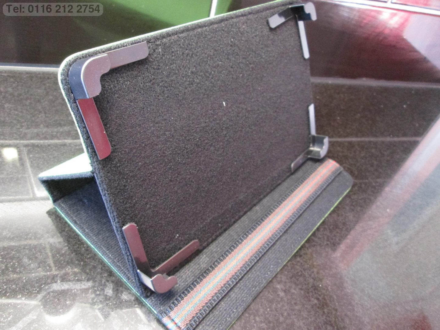 Green Secure Laptop Angle Case/Stand for 7" Yarvik TAB275EUK GoTab Ion TAB275