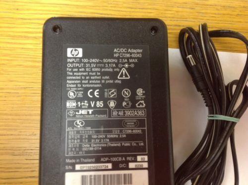 Genuine HP AC/DC Adapter HP C7296-60043 31.5v 3.17A