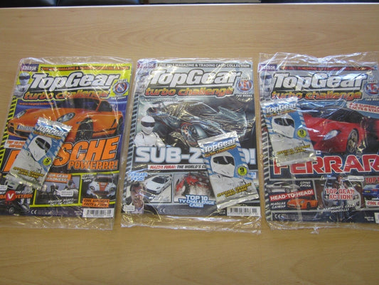 10x Top Gear Turbo Challenge Magazines+Trading Cards Boys Party Bag Filler Idea