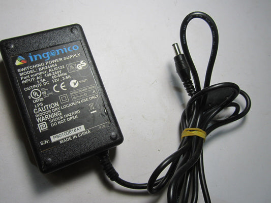 Genuine Ingenico Switching Power Supply Model BR24464 Part ALI0122 12V 3.6A DC