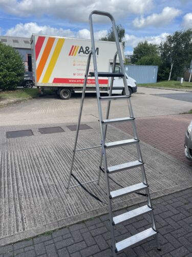 Ex Display Werner 7400818L Stepladder 8 Tread High Handrail