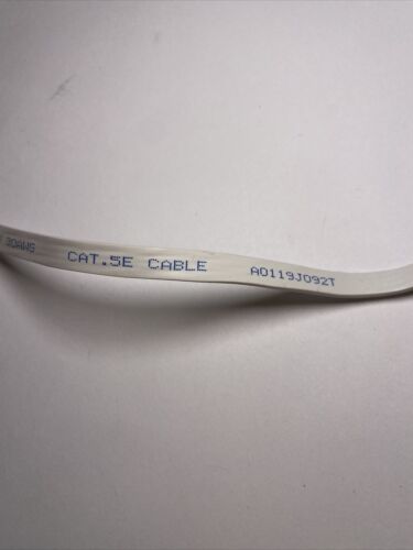 1M Flat White Ethernet Cable Lead 200-000064-50 CAT.5E E212689