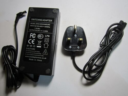 UK Replacement for Samsung 24V AC Adaptor Power Supply for model K551 Soundbar