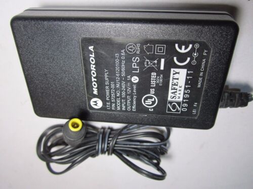 Genuine Motorola I.T.E Power Supply P/N: 572572-001 NU12-6120100-I3 12V 1A PSU