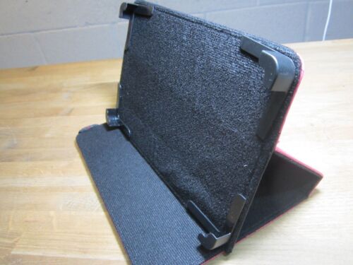 7" D Pink PU Leather Multi Angle Stand Carry Case for Android Touchscreen Tablet