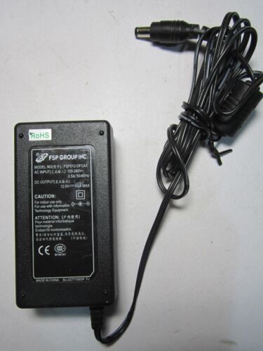 GENUINE FSP GROUP INC FSP012-DFCA1 12.0V 1.0A MAX AC-DC ADAPTOR POWER SUPPLY