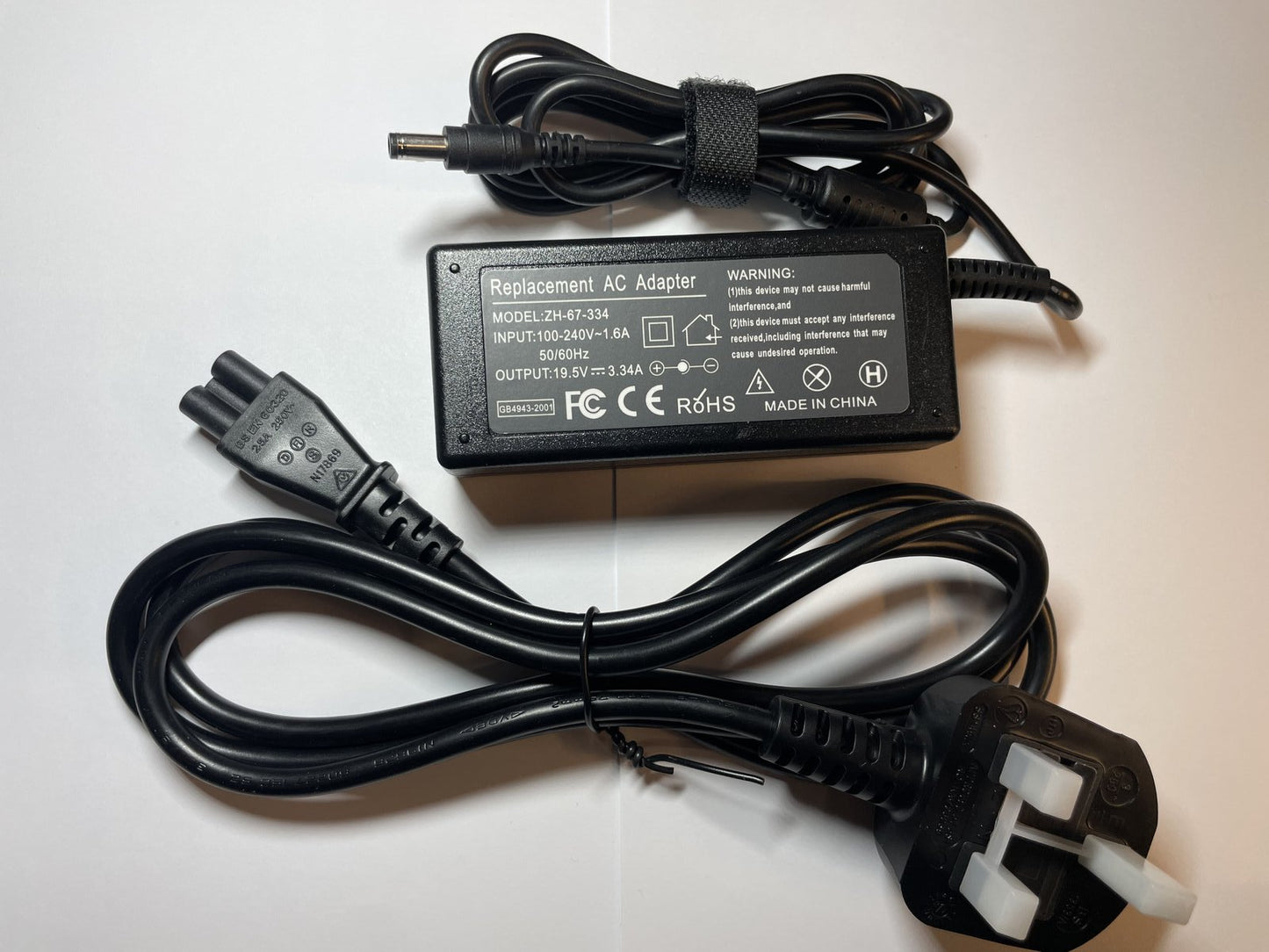 Replacement 19V 3.34A AC-DC Switching Adaptor Power Supply 5.5mm x 2.1mm / 2.5mm