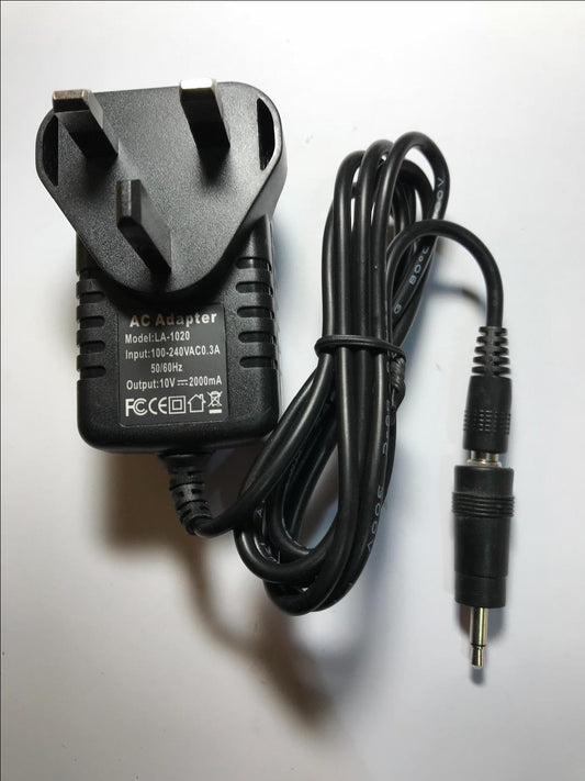 10V 2A Mains AC-DC Switching Adaptor Power Supply with 3.5mm Male Jack