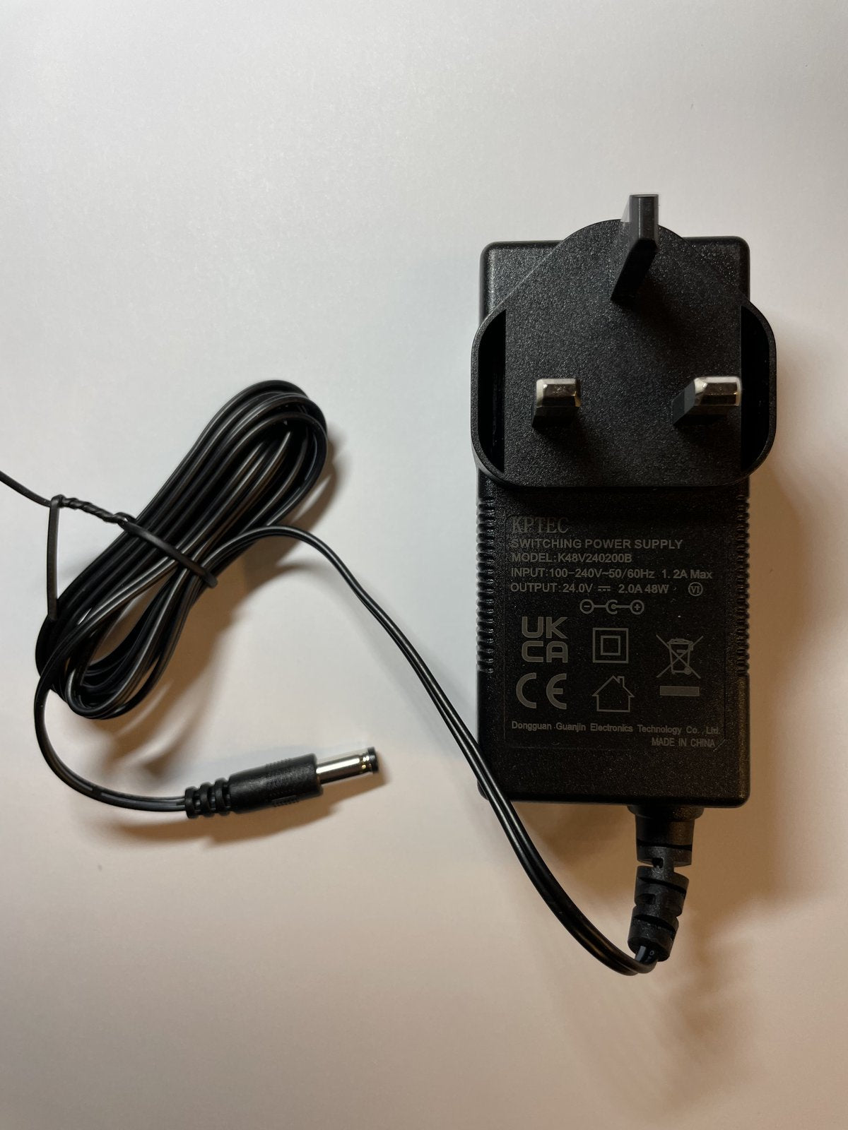 Replacement 24V 2A AC/DC Adaptor Power Supply for model TSL-2420 UK Plug