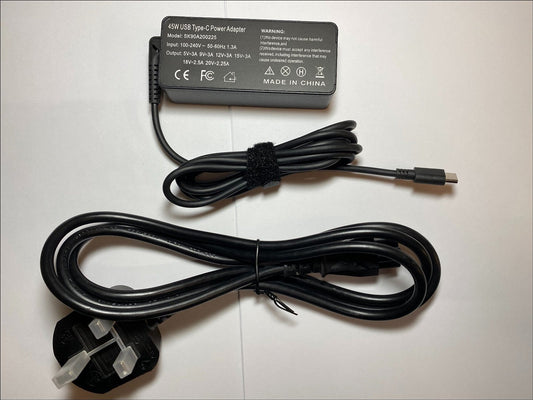 Replacement 20V 2.25A AC-DC Adaptor Charger for Lenovo ThinkPad T480 JVHFC1