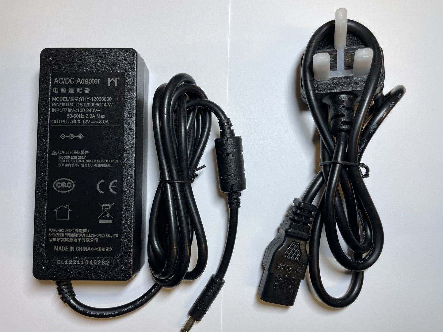 UK Replacement for 12V 7.5A AC-DC Adaptor Power Supply for QNAP TS-451+ NAS