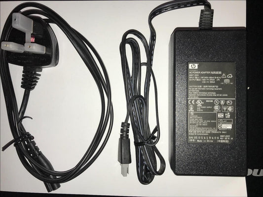 Genuine HP AC Power Adapter 0957-2231 32V 375mA 16V 500mA + UK Plug Lead