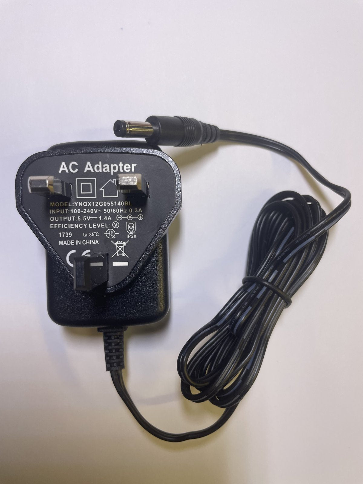 Replacement 5.5V AC-DC Adaptor Power Supply for Pure One Mini series 2 Dab Radio