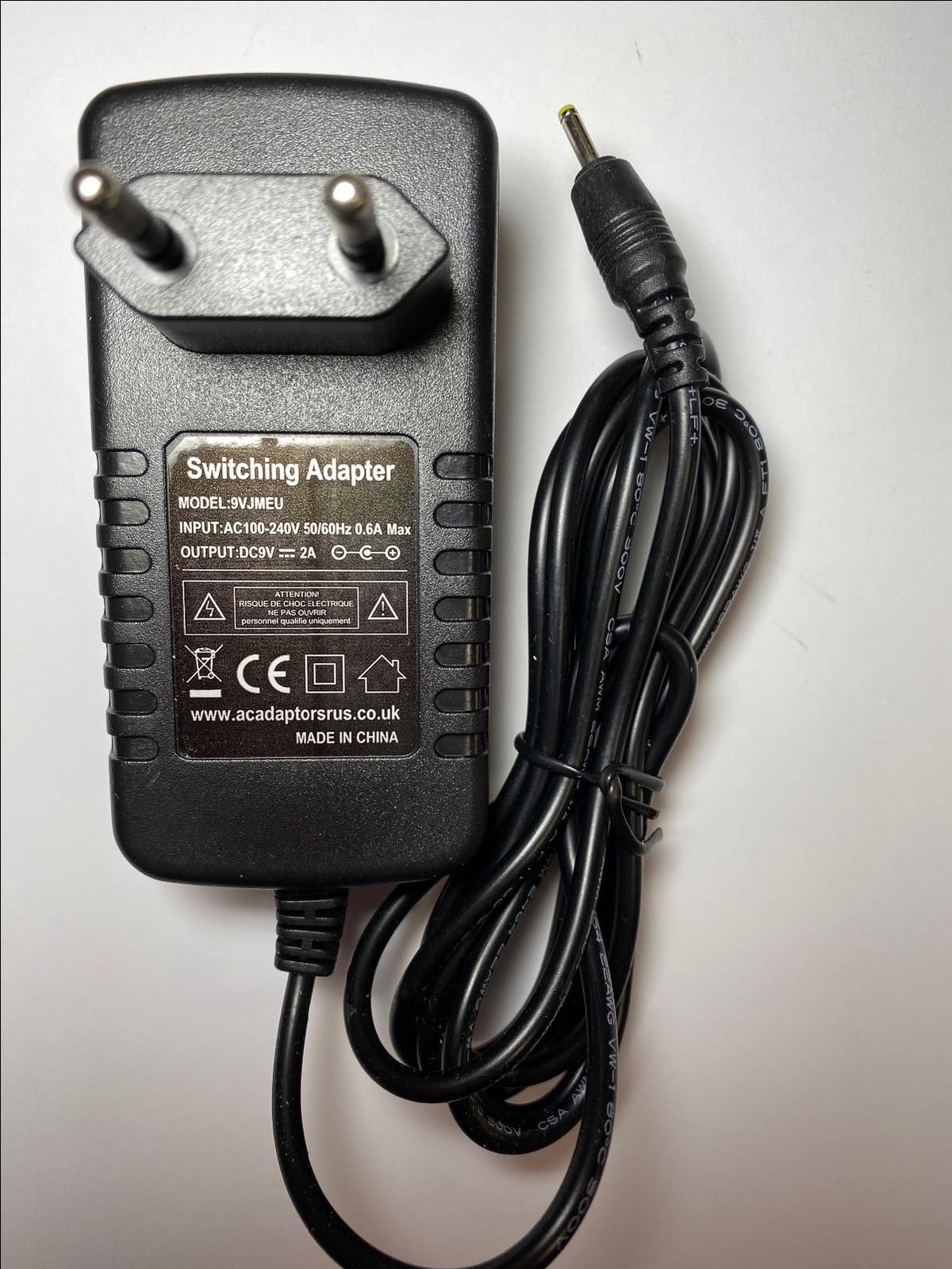 EU 9V Mains AC Adaptor Power Supply Charger for 10" Tablo Tablet PC PSU-TAB10212