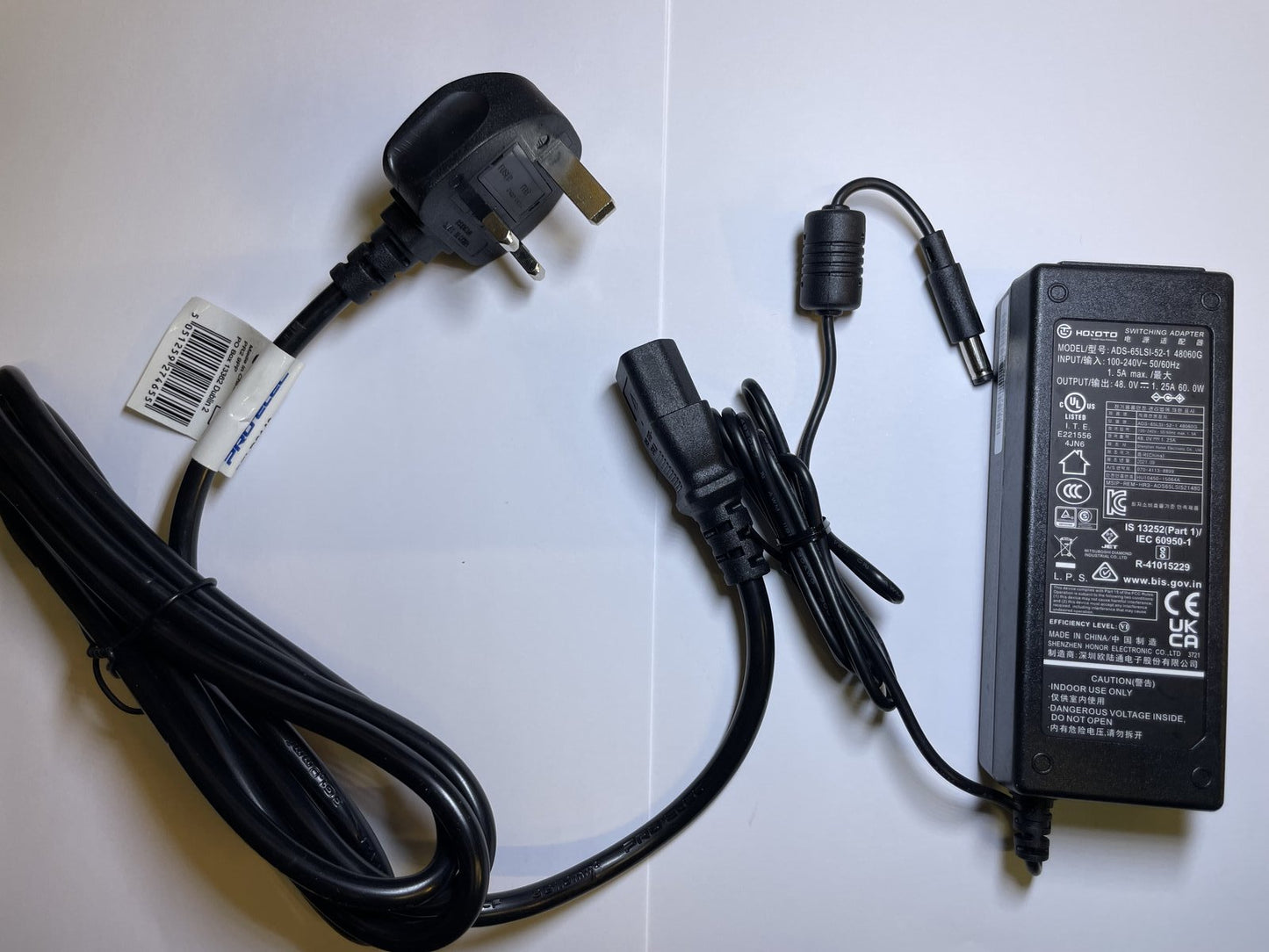 48V AC Adaptor Power Supply for Polycom VVX 411 HD Business Media IP Desk Phone