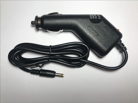 12V 2A In-Car Charger for DC IN 12V Disney Cars Portable DVD Player