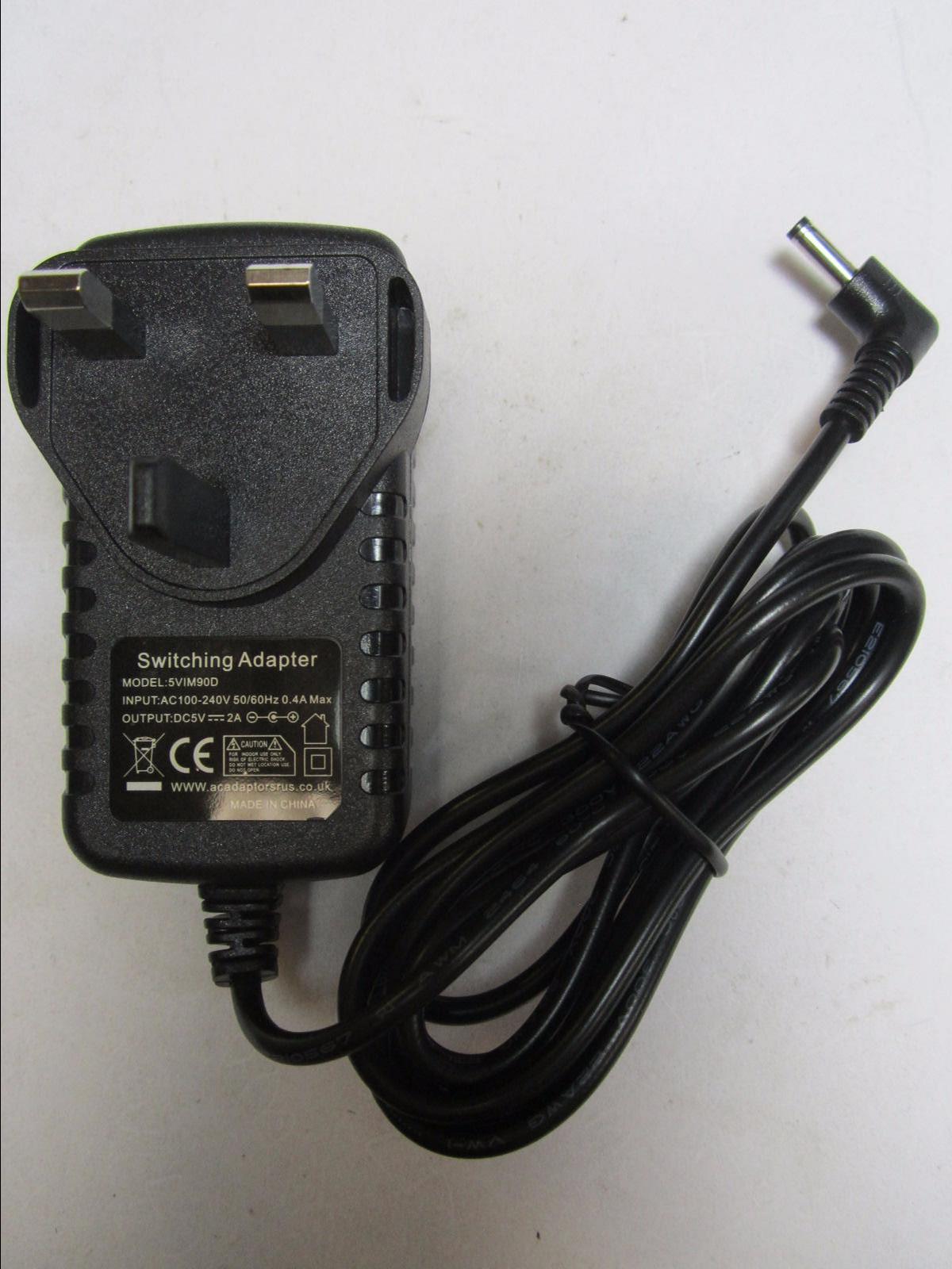 UK Replacement for SBH 005-050-080-A2 5V 800mA AC/DC Adaptor for Purelite Lamp