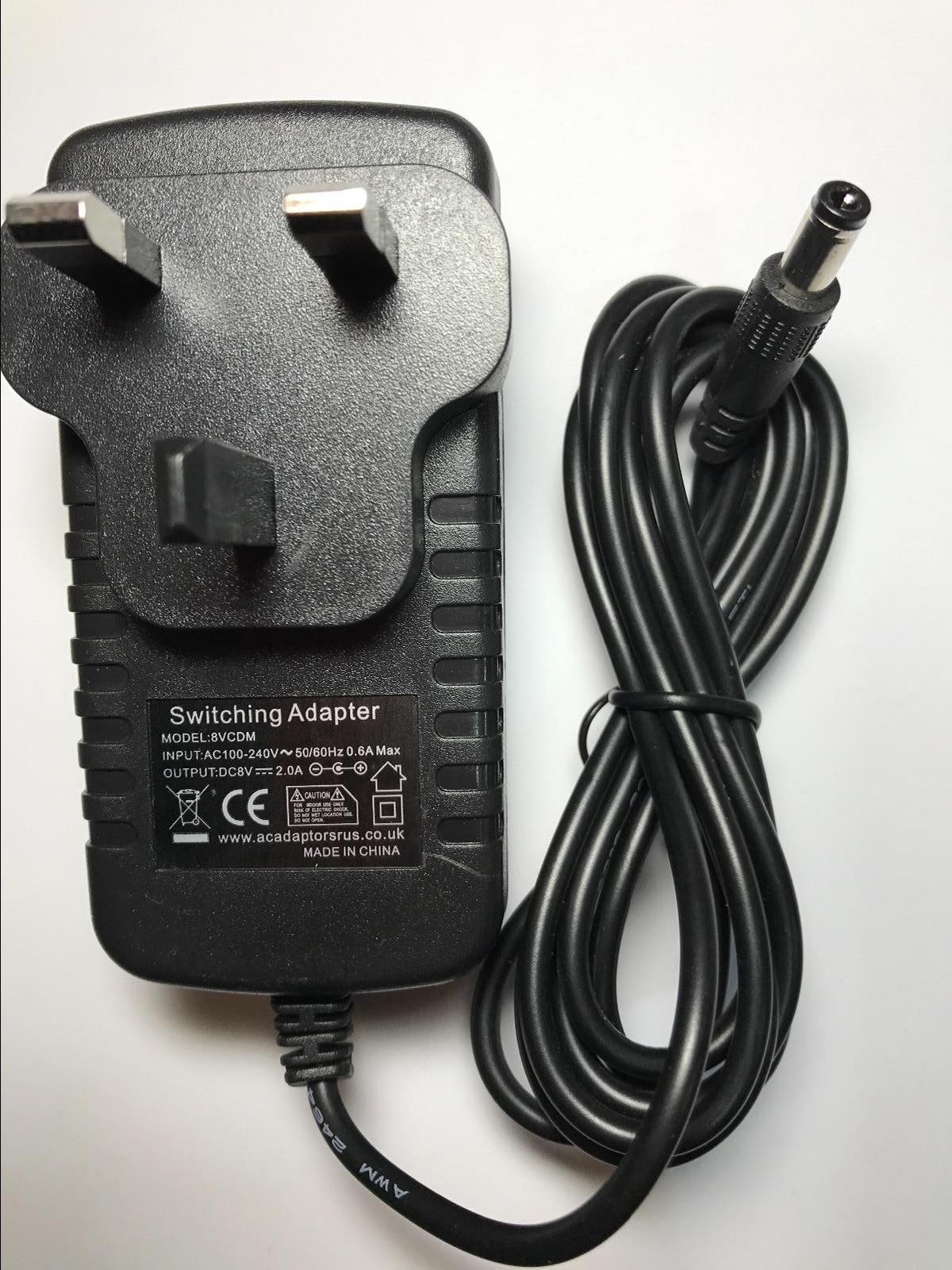 Replacement for 8V 1.3A AC Adaptor Power Supply for Philips AD330/05 IPOD Dock