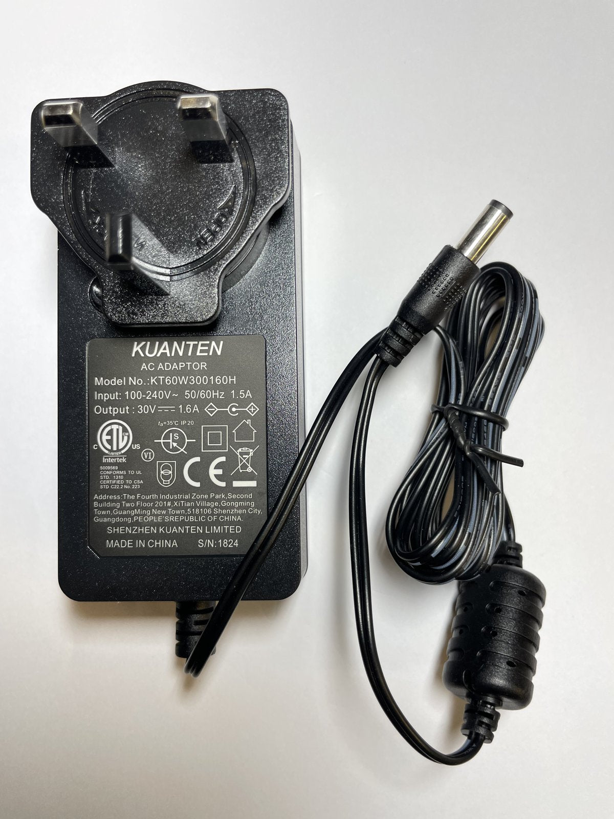 Replacement for 29.40V 2.0A Li-ion Charger TS-63W-294200 AC-DC Adaptor UK Plug