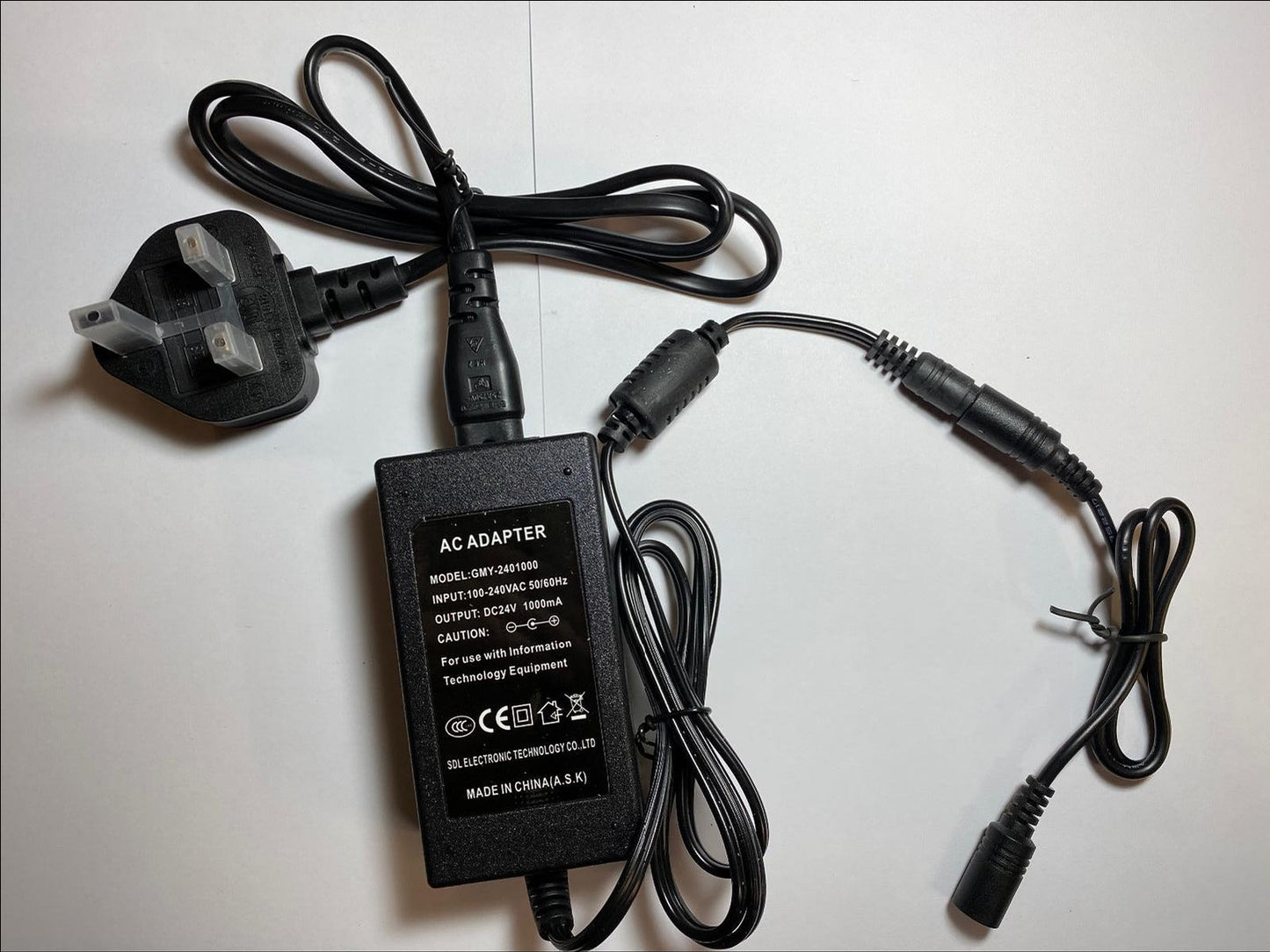 Replacement 24V 1A Mains AC-DC Switching Adaptor Power Supply for Memory Tree