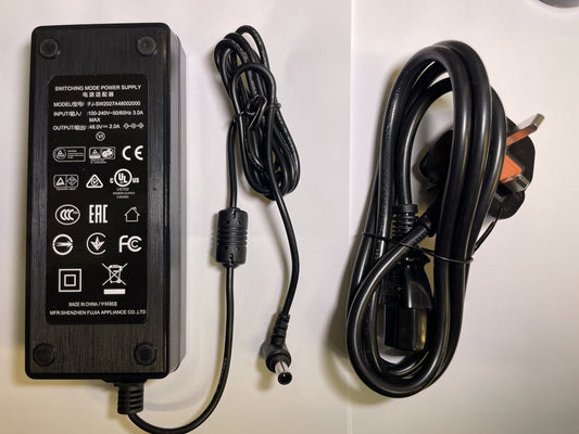 UK 48V 2000mA Switching Power Adapter for Swann NVR8-7082H CCTV System DVR Box