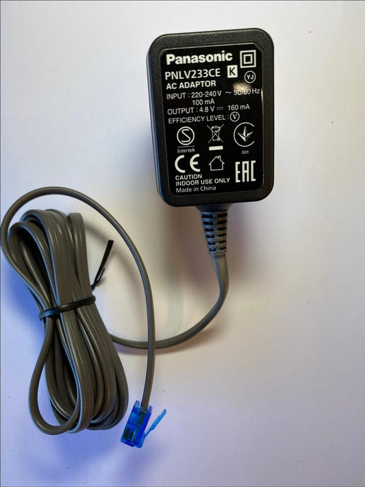 EU 2 Pin European 4.8V 160mA Panasonic AC Adaptor PNLV233CE Power Supply