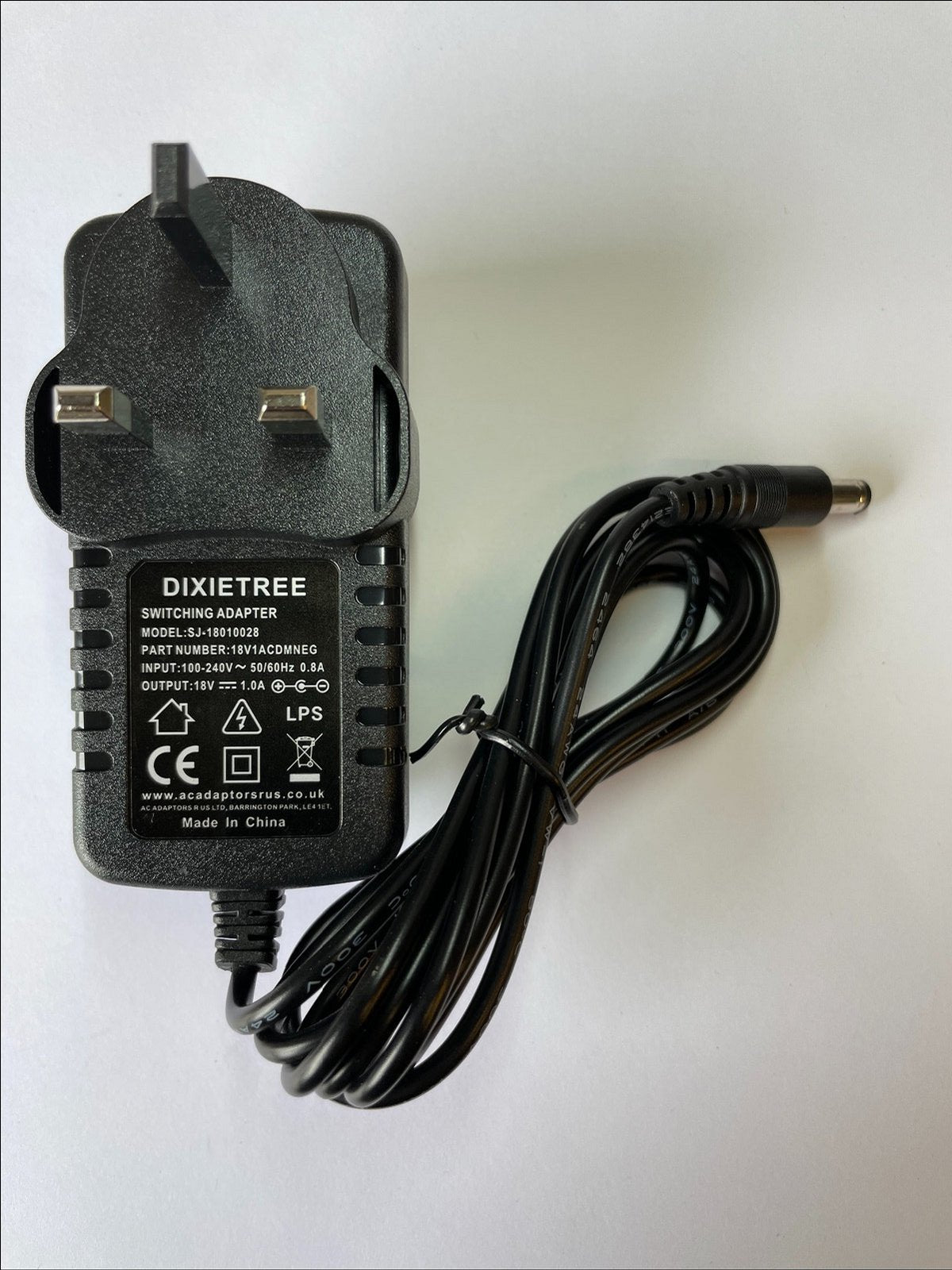 Replacement 18V 1A AC/DC Adapter for model SJSHAD180103 Guitar Power Brick