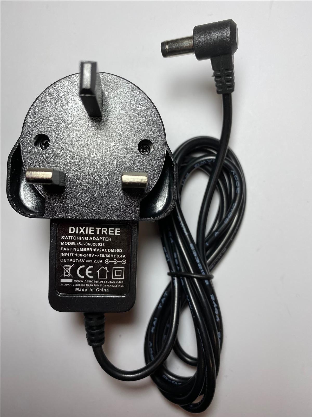 Replacement for 6V 100mA AC-DC Adaptor Power Supply 4 GSC-9703 Weighing Scales