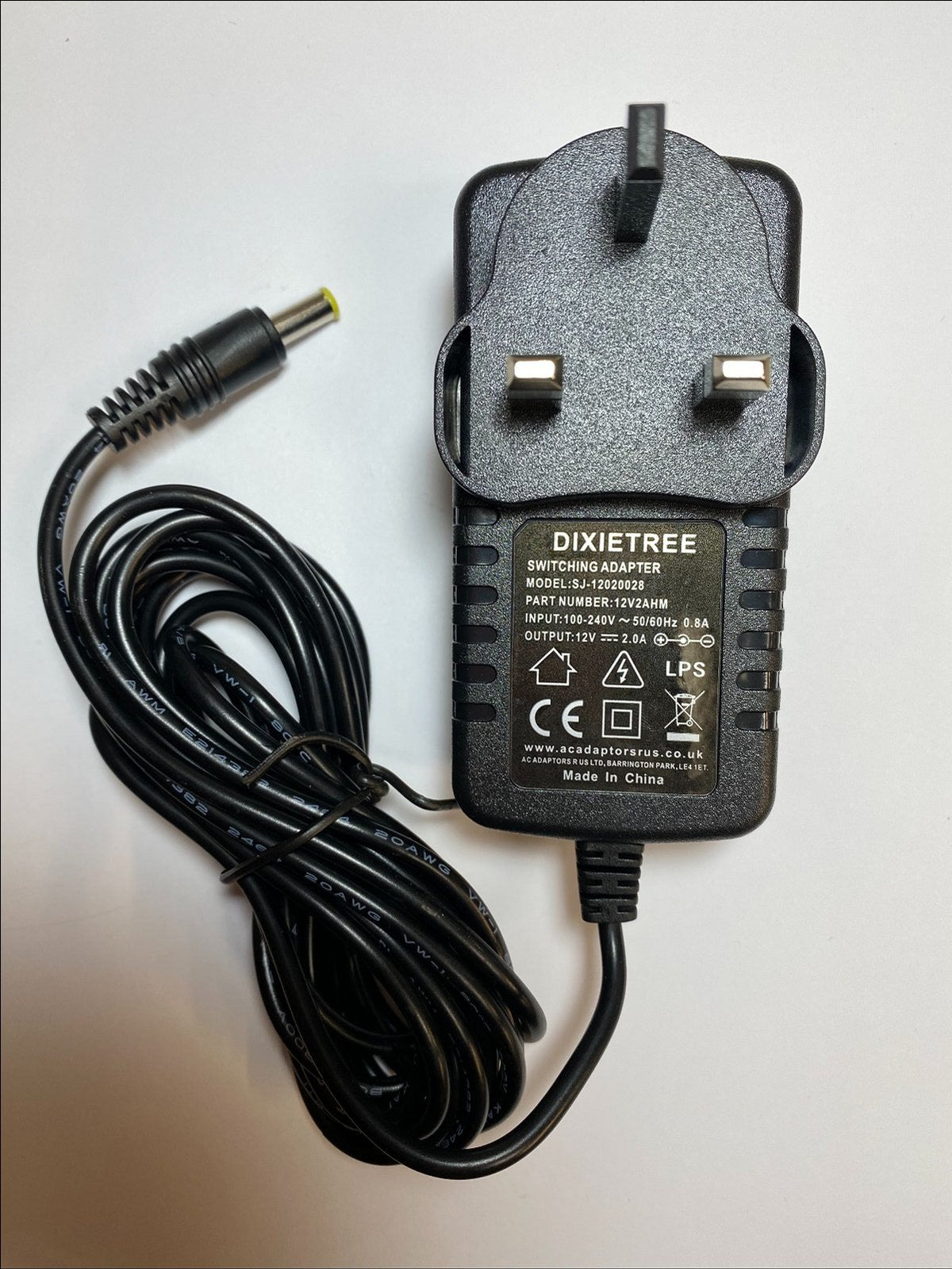 UK Replacement for Canon Power Adapter Model No PA-08E DC 12V 1.25A