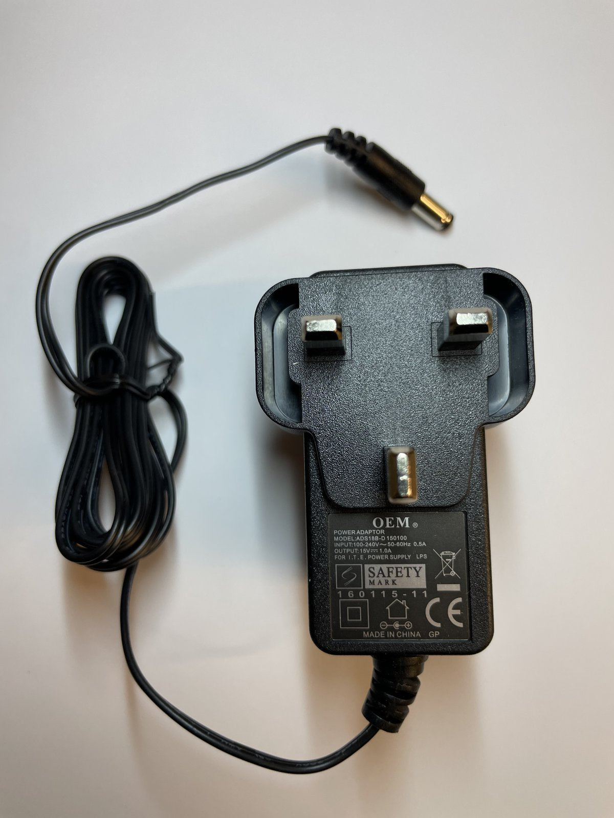 Replacement for 15V 0.4A M.C.E AC/DC Adapter model YMC06-4B Power Supply Charger