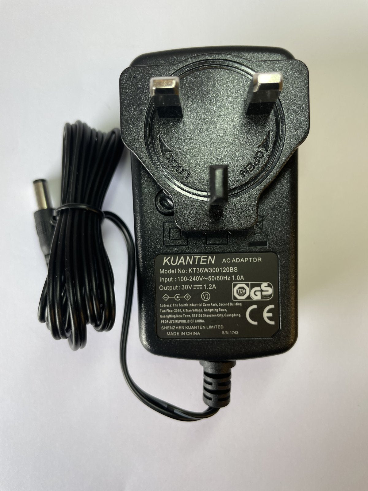 Replacement for 30.45V 1.1A AC Adaptor Charger for Dyson V10 V11 V12 V15 Vacuum