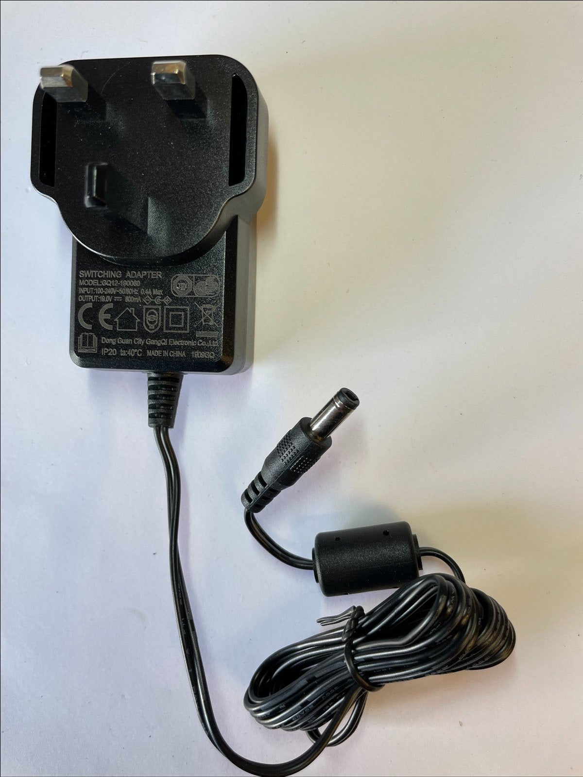 Replacement for 19V 0.6A AC/DC Adapter GSCB0600S019V12E G0582-B0 Power Supply