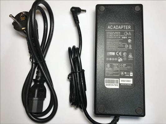 EU European 12.0V 10A 120W Desktop AC-DC Switching Adaptor 5.5mm x 2.1mm / 2.5mm