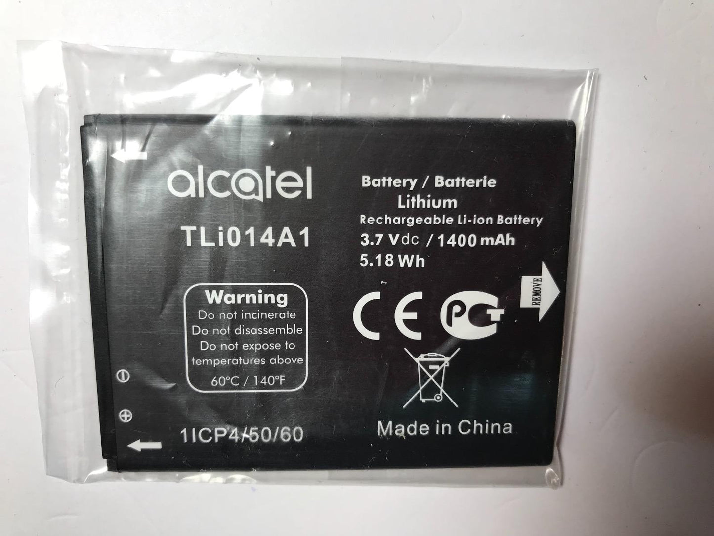 ALCATEL ONETOUCH 2008G Genuine Original TLi014A1 Rechargeable Li-ion Battery