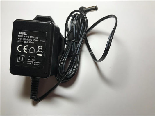 Genuine KINGS 6VDC 300mA KSS05-060-0300B AC-DC Adaptor Charger 4 Motorola MBP15