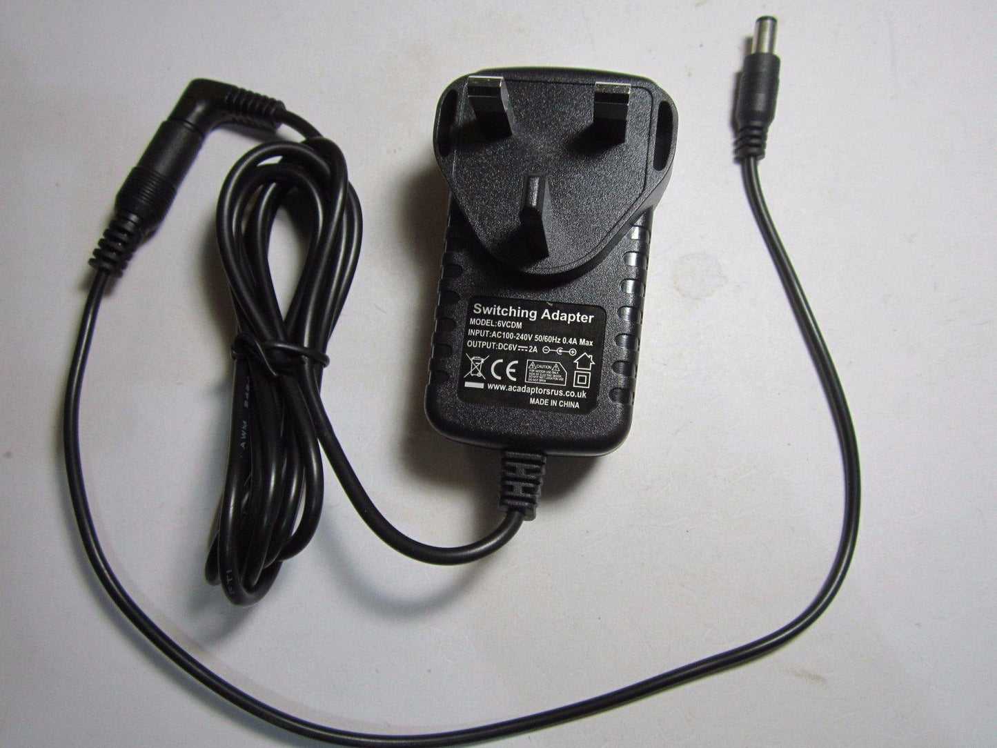 Replacement for 6V DC6V 500mA AC Adaptor for HB-DC6V500 used on Weighing Scales