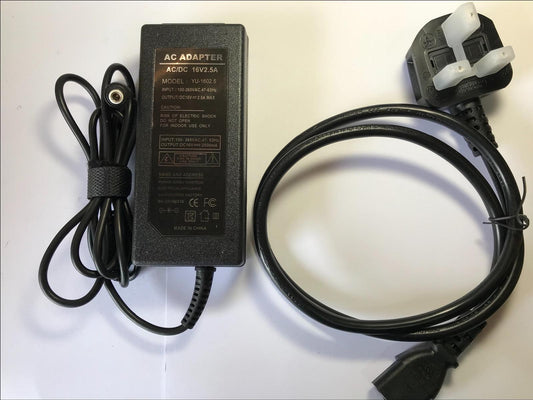 Replacement Yamaha PSR S970 Keyboard 16V 2.4A 38W AC-DC Power Supply Adaptor