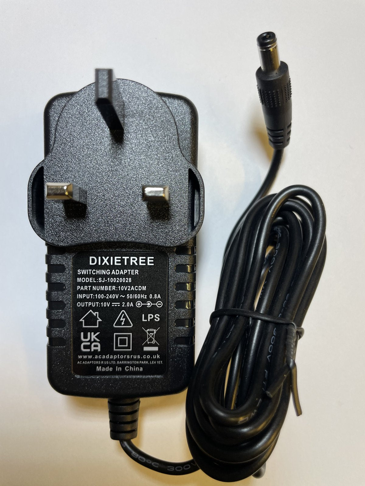 Replacement for 10V 2A 2.0A AC-DC Adapter Power Supply model TPW-1002000 UK Plug