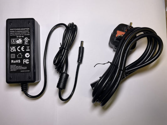 12V 2500mA 2.5A Mains AC-DC Switching Adaptor Power Supply for Virgin Media Box