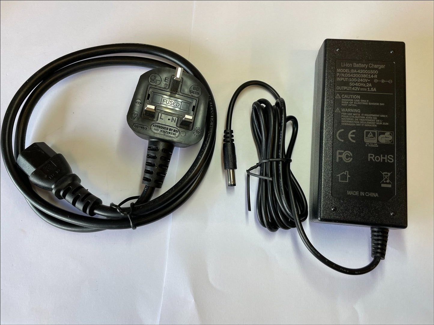 Replacement 42V 1.5A AC-DC Adaptor Charger for HLT-180-4201500 UK Power Supply