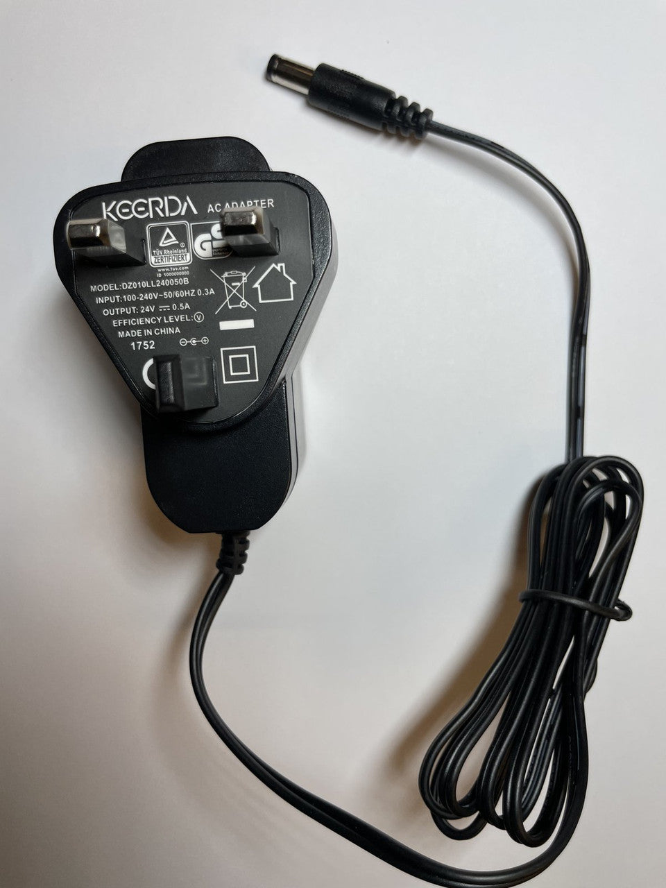 Replacement for 24V 0.5A AC Adapter Model Jodeway JOD-S-240050ZN