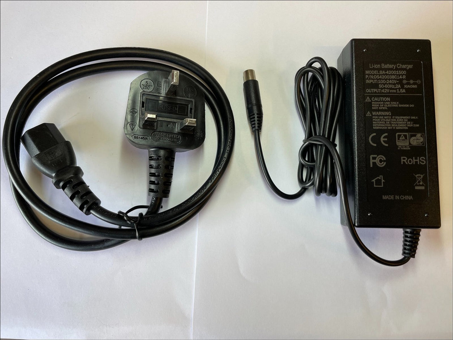 Replacement 42V 1.5A AC Adaptor Charger for Eco Schwinn Electric Scooter