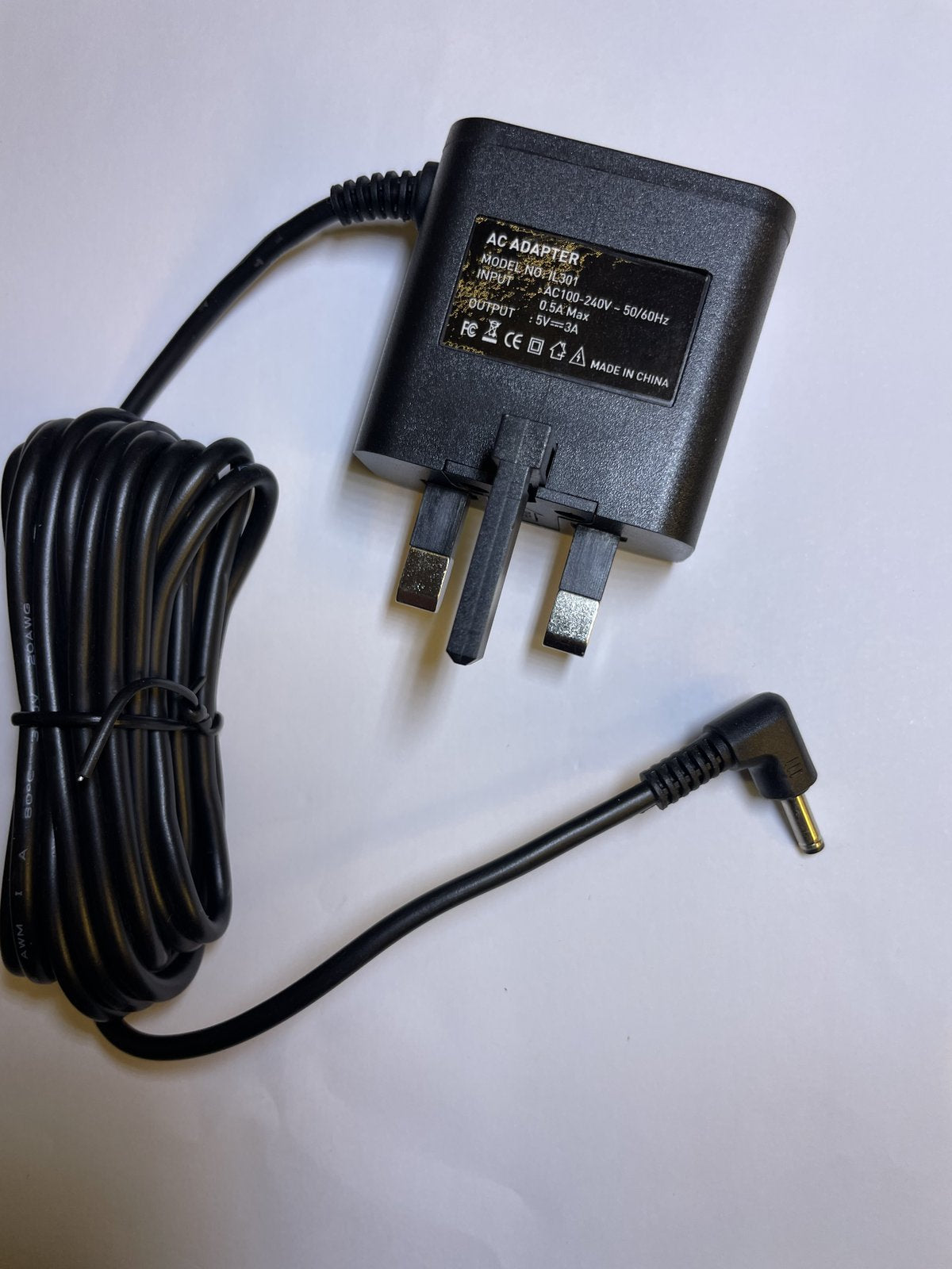 Replacement for 5V 3A 3000mA model KA24-0503000UK AC-DC Adaptor Power Supply