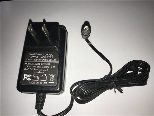 USA 5.0V 2.0A SWITCHING AC/DC POWER ADAPTER FLD0710-5.0V2.00A 5V 2A 2.1MM 5.5MM