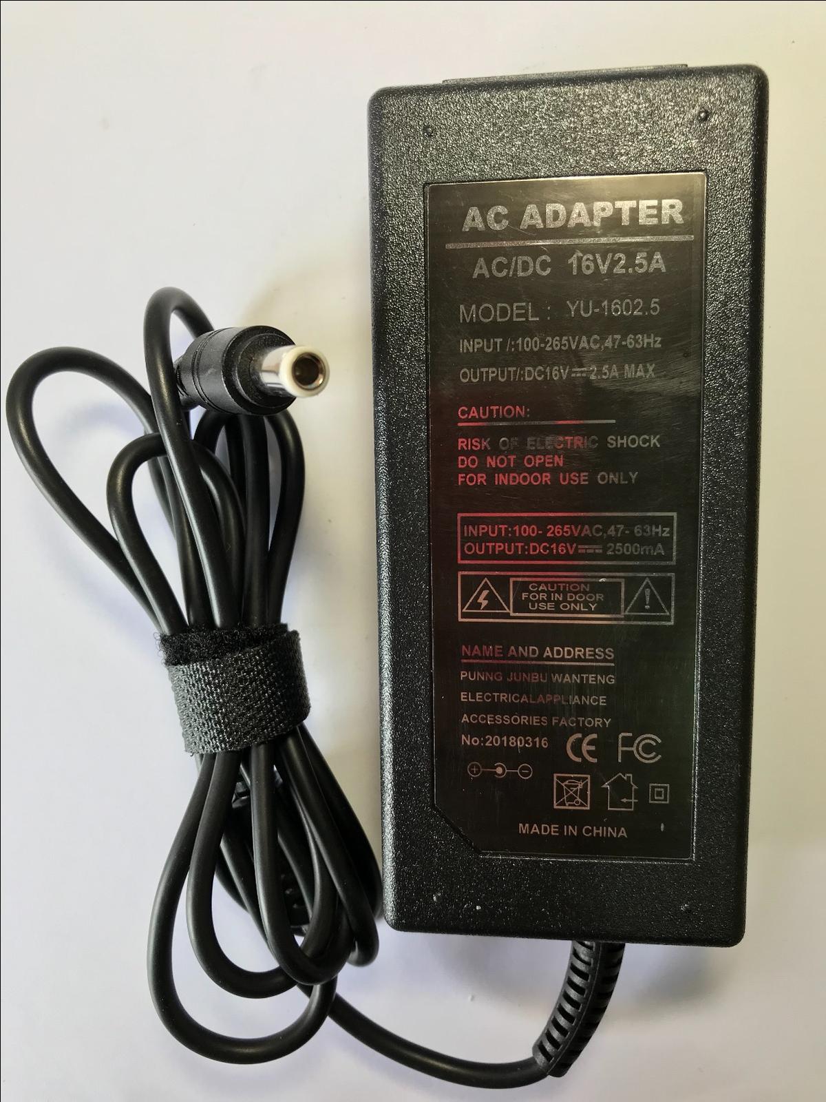 16V 2.4A YAMAHA PA-300 PA300 AC-DC Switching Adaptor Power Supply Charger 6.3x3