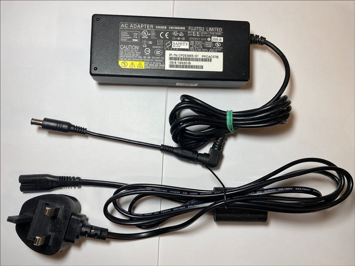 Replacement for 19.0V 59.0W 3.10A A5919-KPNL AC/DC Adaptor Power Supply +UK Lead