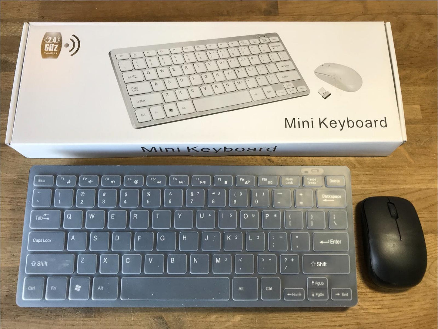 Black Wireless MINI Keyboard & Mouse Set for LG Smart TV English USA Layout