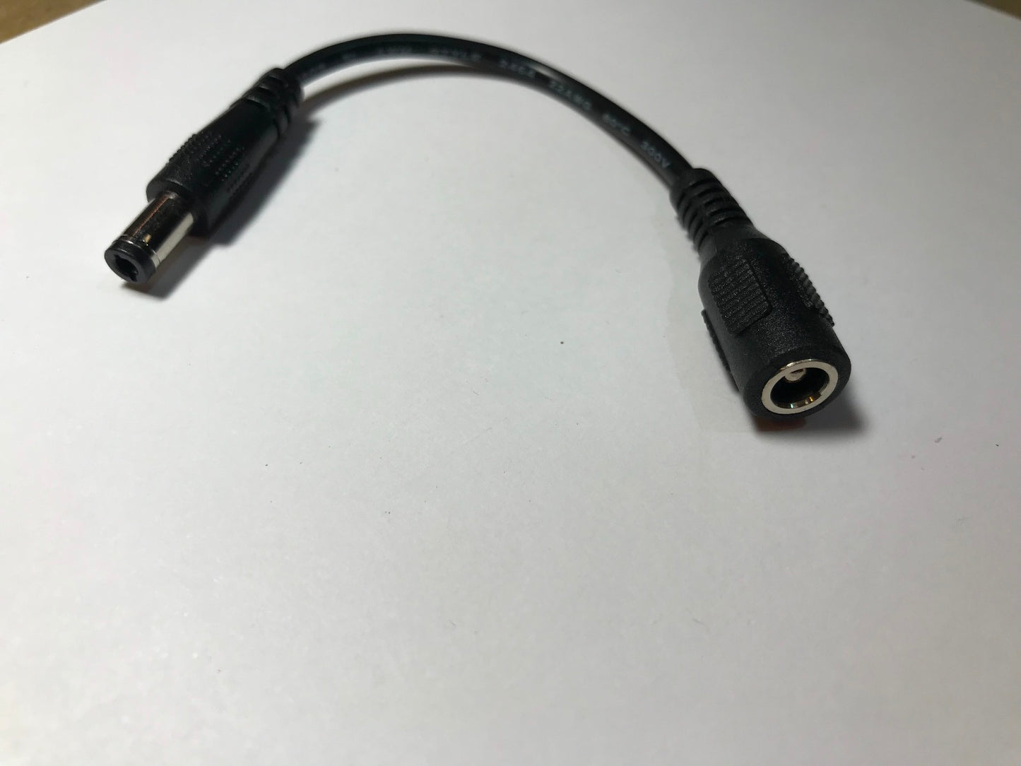 5.5mm x 2.5mm DC Socket Wire Lead to 5.5mm x 2.1mm / 2.5mm Audio Plug Connector